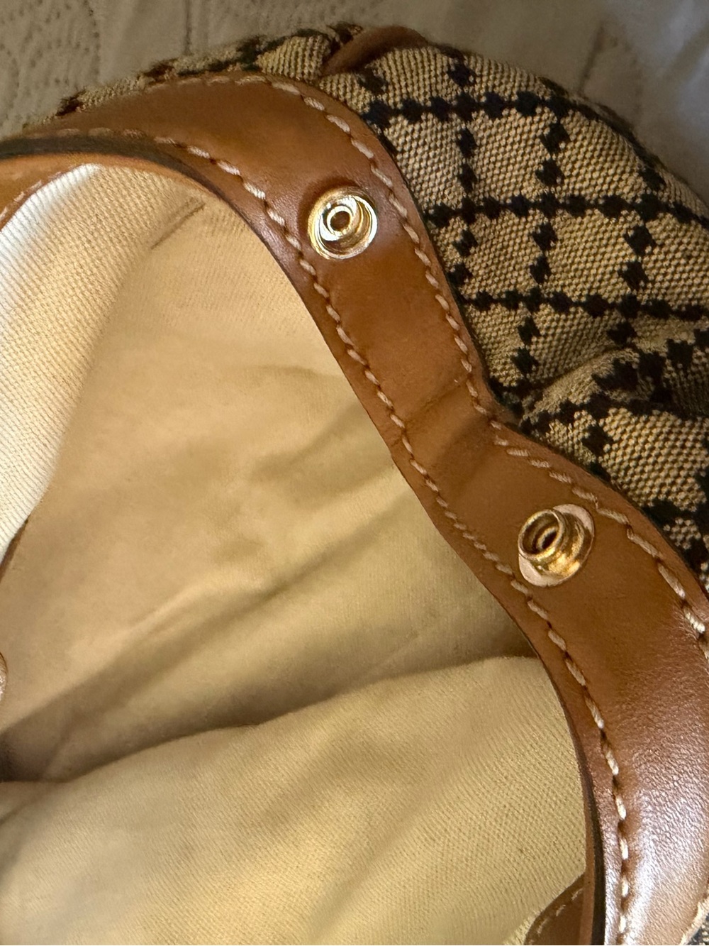 Gucci Sukey Brown Canvas Tote - Picture 11 of 11